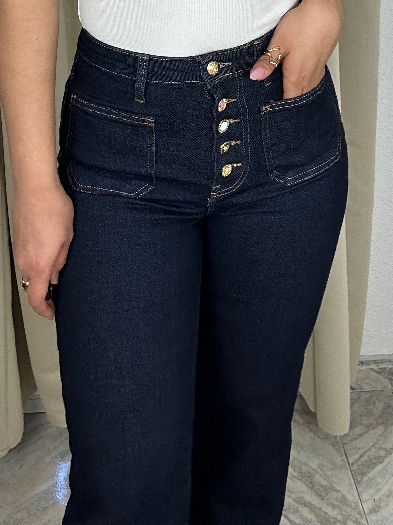 Vaquero Olivia azul oscuro