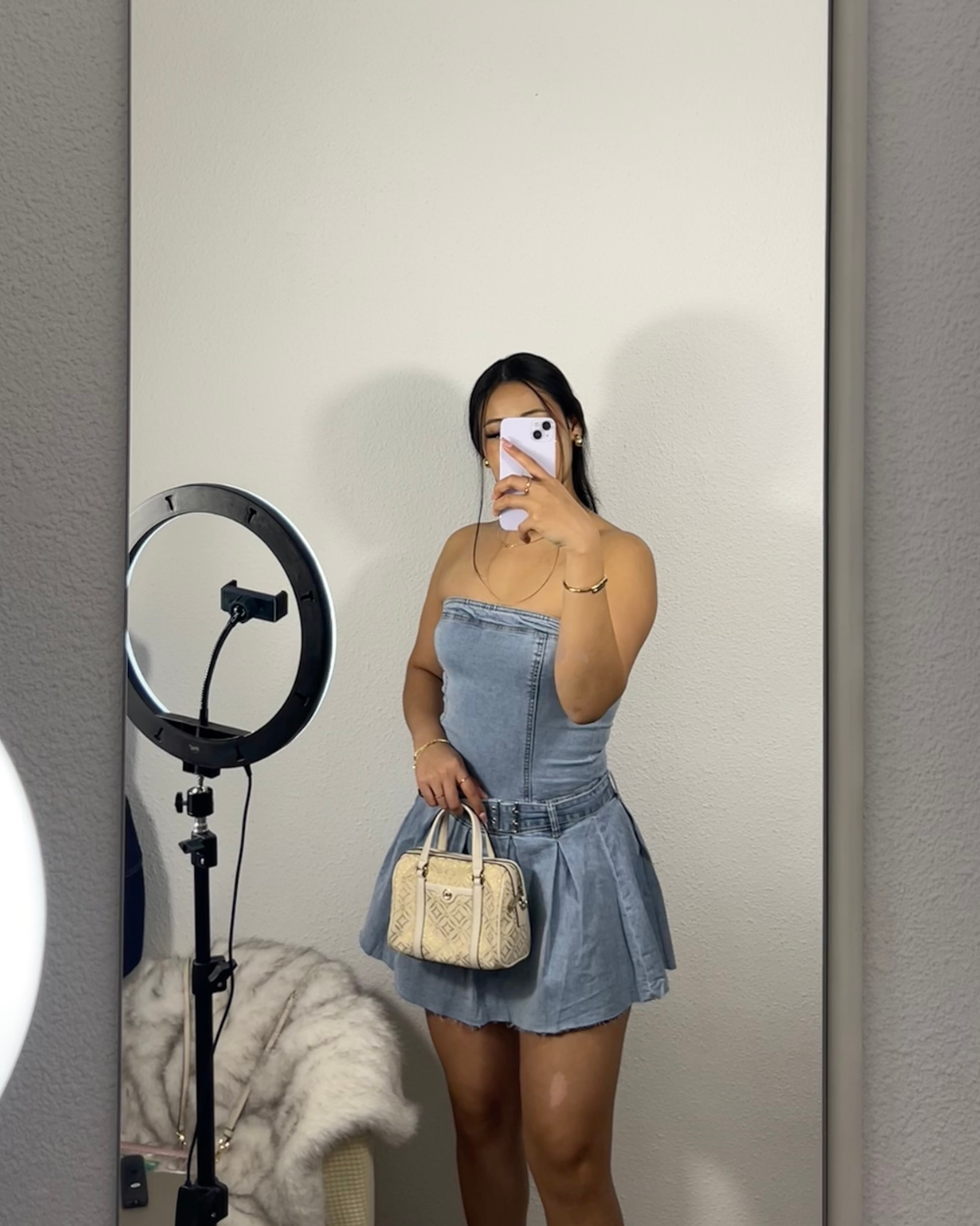 vestido denim bella