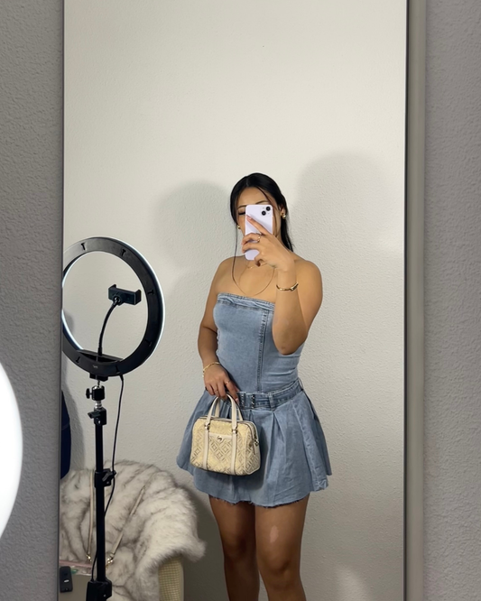 vestido denim bella