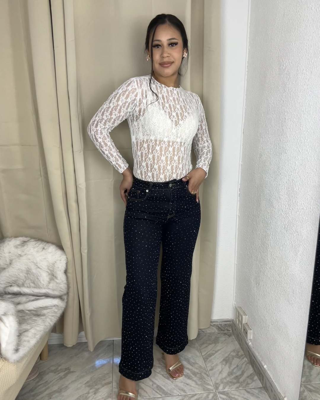 Jeans de Brillos