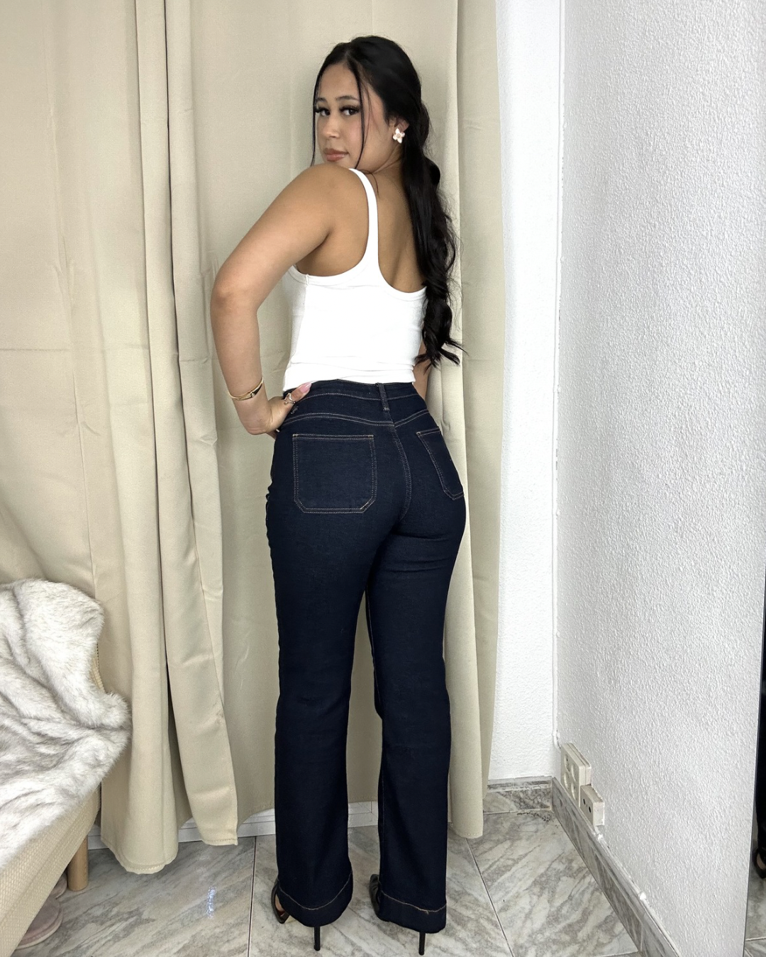 Vaquero Olivia azul oscuro